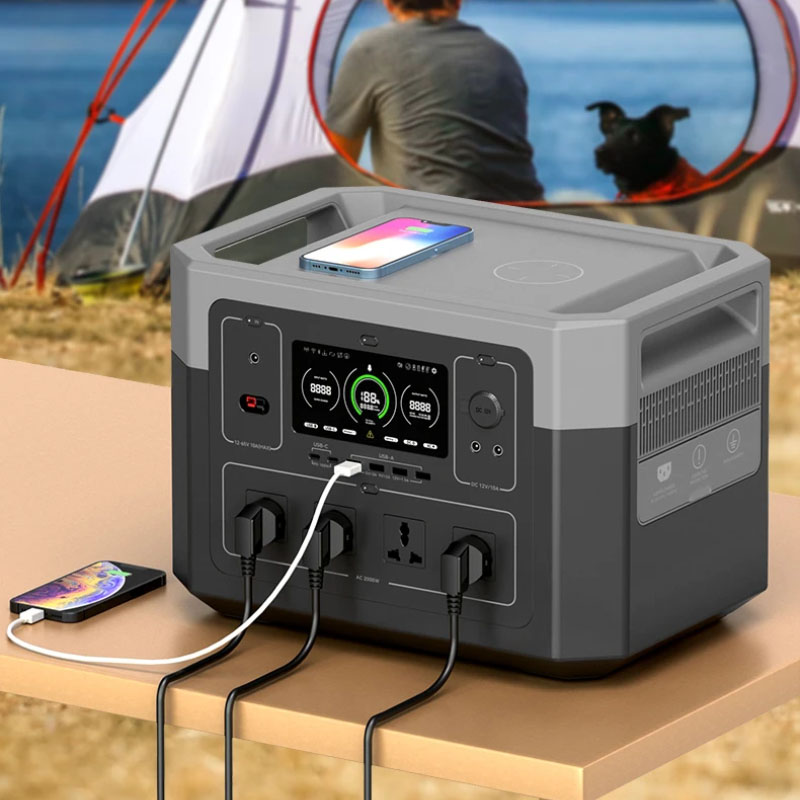  Neueste Kollektion reine Sinuswelle 1920Wh 2000W Smart Portable Energy Storage Power Supply