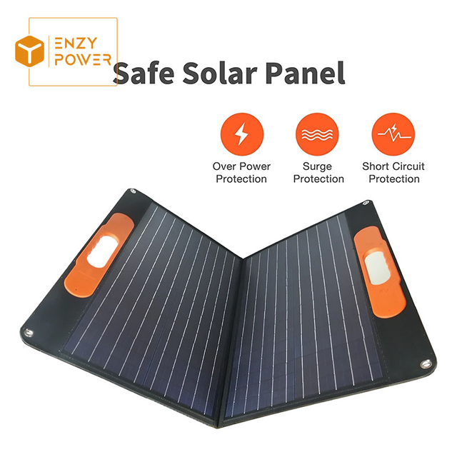 60W 100W 120W 200W Schwarzes Handybrite faltbares Solarpanel A 